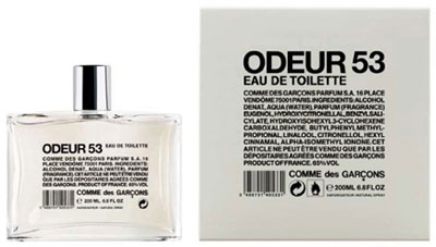 Em oposição aos aromas florais, Rei Kawakubo criou um odor abstrato - odeur-53ed odeur-53ed
