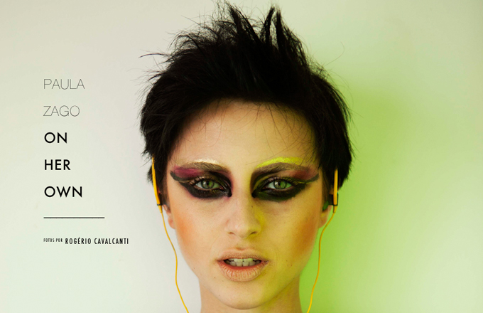 Imagem: a modelo Paula Zago em editorial de moda